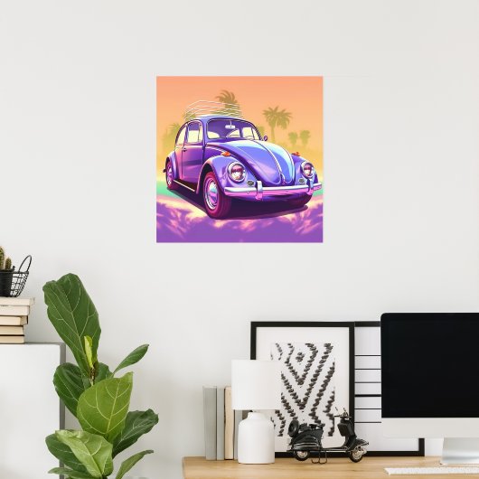 Zap and Roll: Die Herbie fährt elektrische Reise Poster (Heimbüro)