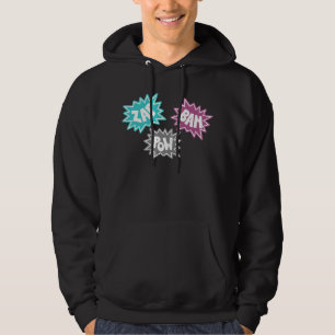 ZAP Bam-KRIEGSGEFANGEN Comic-Ton FX - Rosa Hoodie