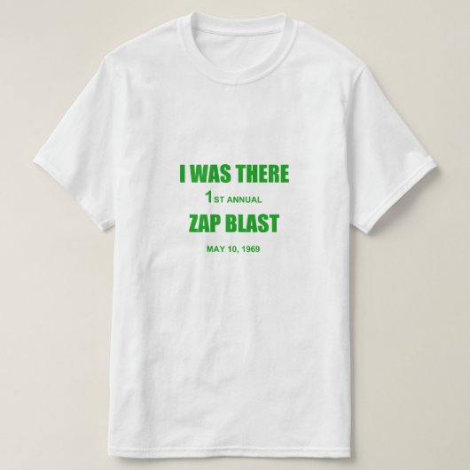 Zap Blast Reproduction T - Shirt (Design vorne)