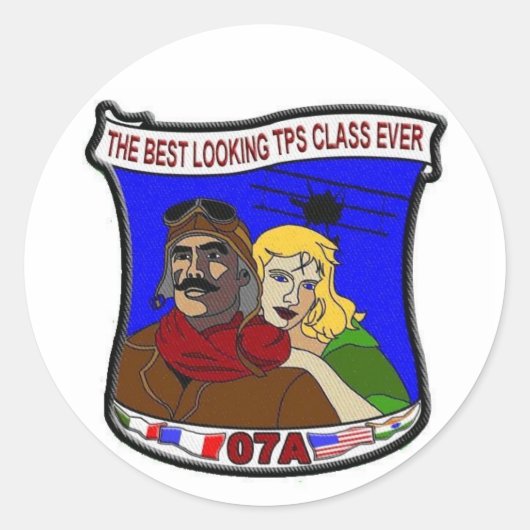 ZAP-Blatt 6 Runder Aufkleber (Vorderseite)