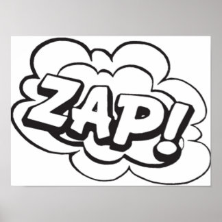 ZAP Comic Buchtitel Poster