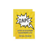 Zap! Electric Valentine’s Day Card Mitteilungskarte (Vorderseite/Rückseite Beispiel)