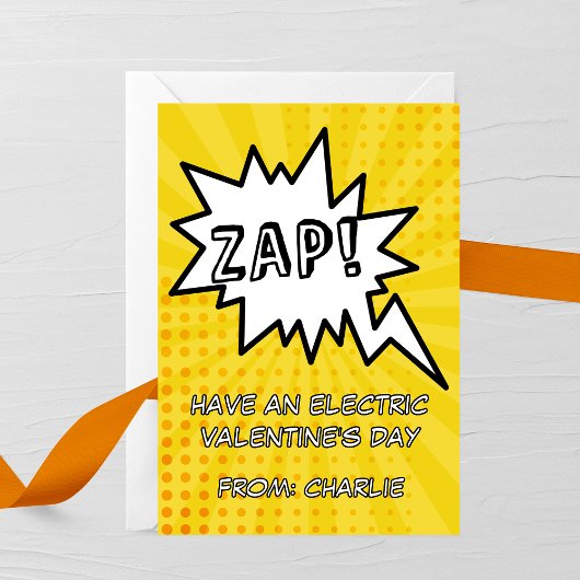 Zap! Electric Valentine’s Day Card Mitteilungskarte