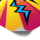 ZAP! Elektrischer Pop - Retro-Comic-Explosionspops Poster (Ecke)