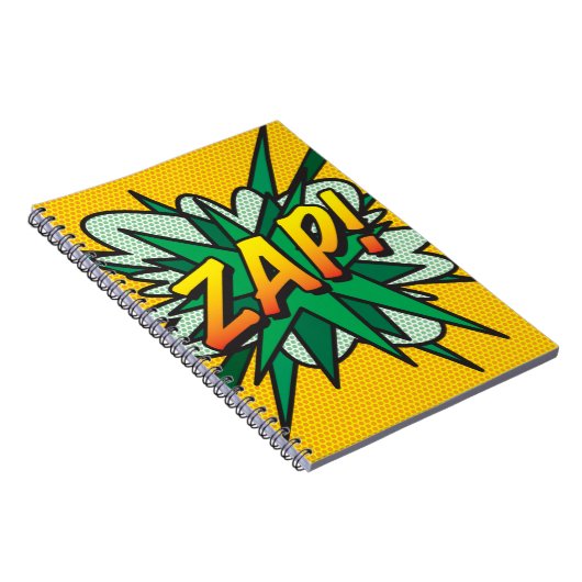 ZAP Fun Retro Comic Book Notizblock (Rechte Seite)