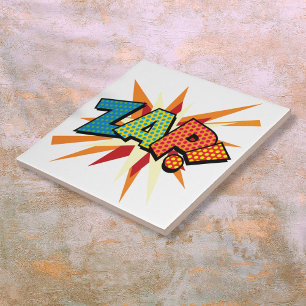 ZAP Fun Retro-Comic-Book-Pop-Art Fliese