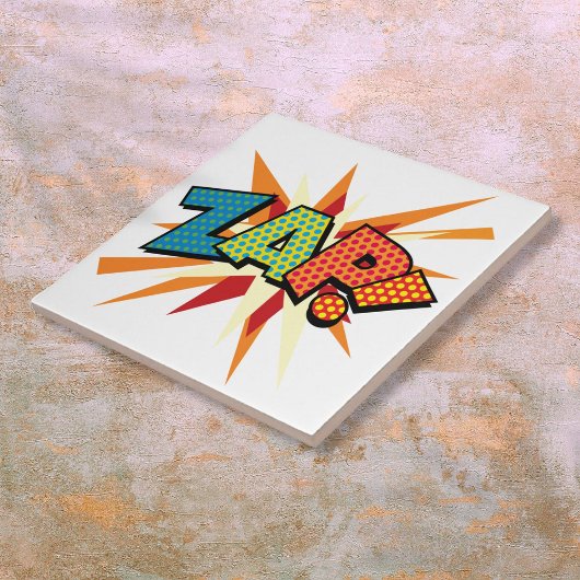 ZAP Fun Retro-Comic-Book-Pop-Art Fliese