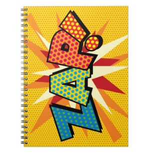 ZAP Fun Retro-Comic-Book-Pop-Art Notizblock