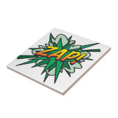 ZAP Fun Retro Comic Book Pop Fliese (Seite)