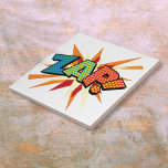 ZAP Fun Retro Comic Pop Kunst, Dichtung und Musik Fliese<br><div class="desc">Fun trendiger Superheld-Comic buchen Pop Keramik Fliesen, die sicher einen Glanz Farbe in jedem Zimmer in Ihrem Zuhause oder Büro. Ideal, um sich selbst oder jemanden, den Sie kennen, mit diesen coolen, einzigartigen Comic con Designer Keramik Fliesen zu Leckerei. Fügen Sie ein paar zap pow und weinend in Ihren Tag!...</div>