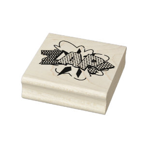 ZAP Fun Retro Comic Pop Kunst, Dichtung und Musik Gummistempel