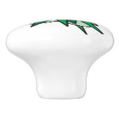 ZAP Fun Retro Comic Pop Kunst, Dichtung und Musik Keramikknauf (Seitenansicht)