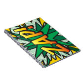 ZAP Fun Retro Comic Pop Kunst, Dichtung und Musik Notizblock (Rechte Seite)