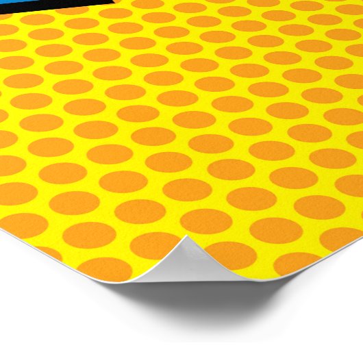 ZAP Fun Retro Comic Pop Kunst, Dichtung und Musik Poster (Ecke)