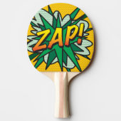 ZAP KAPOW Funny Cool Modern Comic Buch Tischtennis Schläger (Rückseite)