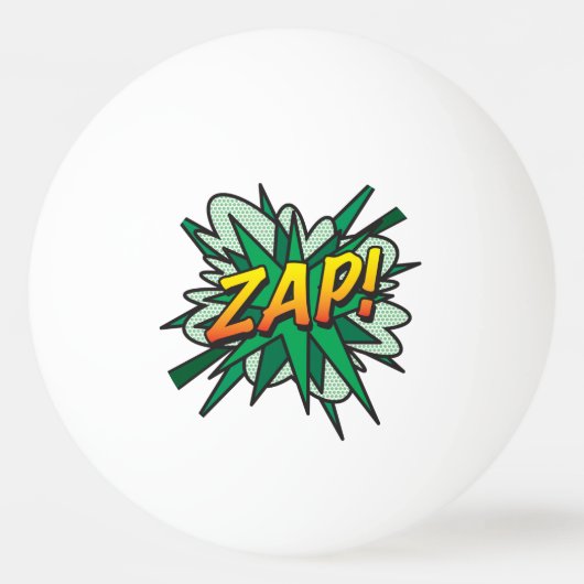 ZAP Modern Cooles Comic Tischtennisball (Rückseite)