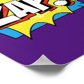 Zap! Pop Art Comic Action Poster (Ecke)