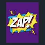 Zap! Pop Art Comic Action Poster<br><div class="desc">Mit diesem 'Zap!' Pop Kunstdesign lassen Sie sich einen Schwung Energie in Ihren Raum bringen. Inspiriert durch den lebendigen und dynamischen Stil der klassischen Comic-Bücher,  erfasst dieses Stück den elektrisierenden Augenblick des Handelns und macht es zu einer auffallenden und lebendigen Ergänzung zu jedem Zimmer.</div>