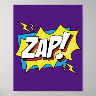 Zap! Pop Art Comic Action Poster