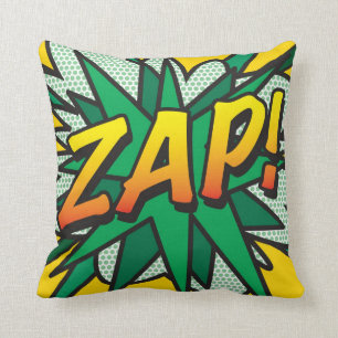 ZAP POP Lustiges Retro-Comic-Book-Pop-Art Kissen