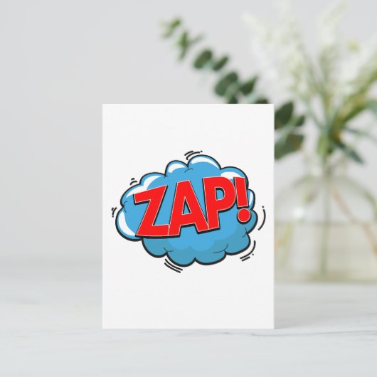 ZAP! POSTKARTE (Stehend Vorderseite)