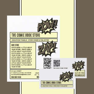 Zap & Pow - Comic Book Store/Collector Flyer