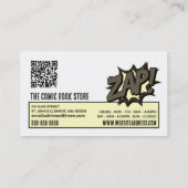 Zap & Pow - Comic Book Store/Collector Visitenkarte (Rückseite)