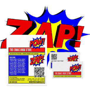Zap & Pow - Comic Book Store/Collector Visitenkarte