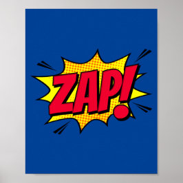 Zap! Retro-Pop-Kunstexplosion Poster