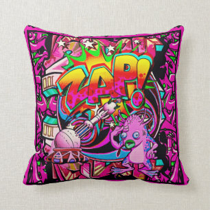 Zap rosa alien Throwkissen Kissen