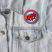 Zap Superhero Cartoon Button (Beispiel)