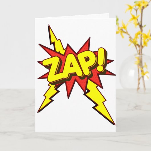 Zap, Zing, Pow! Karte (Gelbe Blume)
