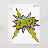 Zap, Zing, Pow! Postkarte (Vorne/Hinten)