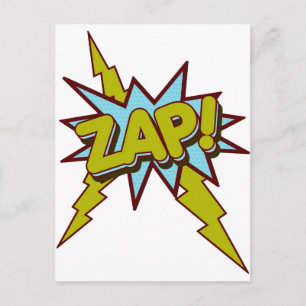 Zap, Zing, Pow! Postkarte