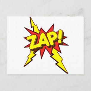 Zap, Zing, Pow! Postkarte