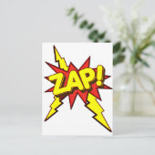 Zap, Zing, Pow! Postkarte (Stehend Vorderseite)