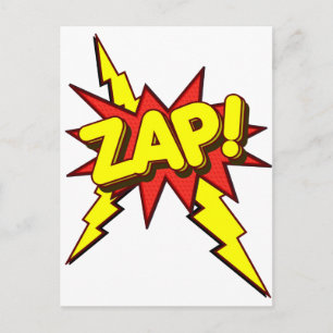 Zap, Zing, Pow! Postkarte