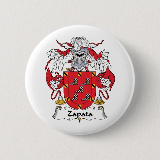 Zapata Familienwappen Button (Vorderseite)