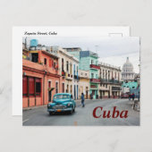 Zapata Street Cuba Postcard Postkarte (Vorne/Hinten)