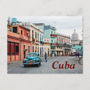 Zapata Street Cuba Postcard Postkarte