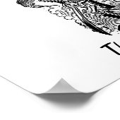 Zapatista Calavera. c. Anfang des 19. Jahrhunderts Poster (Ecke)