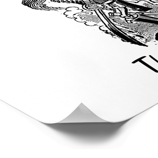 Zapatista Calavera. c. Anfang des 19. Jahrhunderts Poster (Ecke)