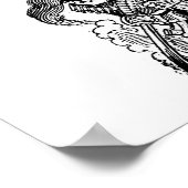 Zapatista Calavera. c. Anfang des 19. Jahrhunderts Poster (Ecke)