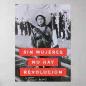 zapatistische Revolutionäre Frau Historisches Post Poster (Vorne)