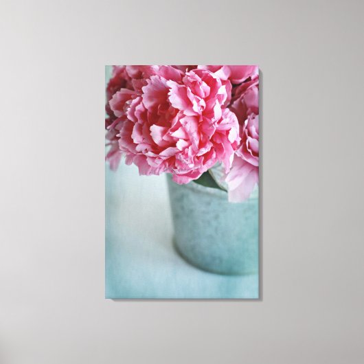 Zapfen am Tisch Leinwanddruck (Vorderseite)