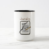 Zapfen mit der Tee-Tasse Zweifarbige Tasse (Mittel)