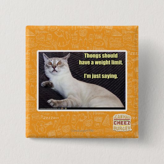 Zapfen sollten eine Gewichtsgrenze haben Button (Vorderseite)