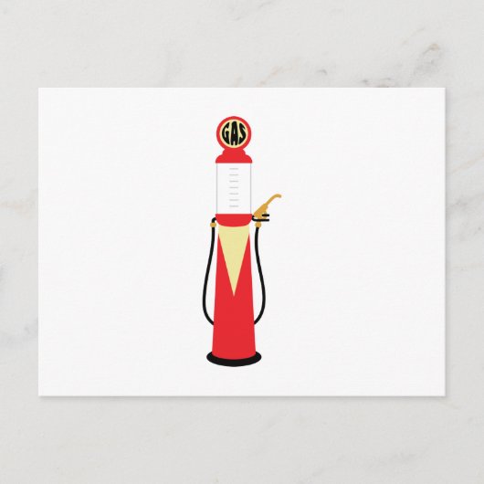 Zapfsäule Postkarte (Vorderseite)