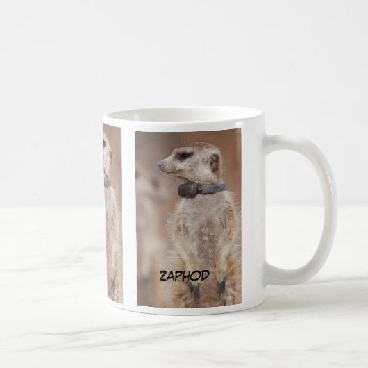 Zaphod meerkat Tasse (Rechts)