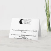 Zaphod und Monkulus die Grüße Jahreszeit - Karte (Rückseite)